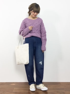 「UR SELECT（ユーアールセレクト）のアイテム」を使った、piya*さん（レディース・154cm）の秋コーディネート