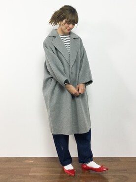 「ドルマン」｜「アイテム（ジャケット/アウター）」を使った、piya*さん（レディース・154cm）の秋コーディネート