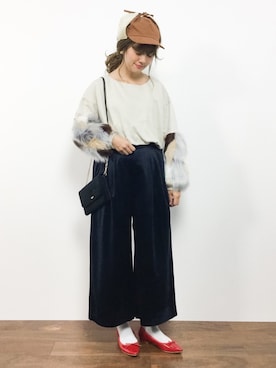 「UR SELECT（ユーアールセレクト）のアイテム」を使った、piya*さん（レディース・154cm）の秋コーディネート