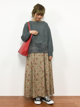 piya*さん（レディース・154cm）の冬コーディネート