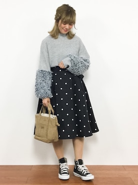 「STUDIOUS SELECT（ステュディオスセレクト）のアイテム」を使った、piya*さん（レディース・154cm）の冬コーディネート
