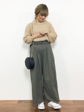 piya*さん（レディース・154cm）の冬コーディネート