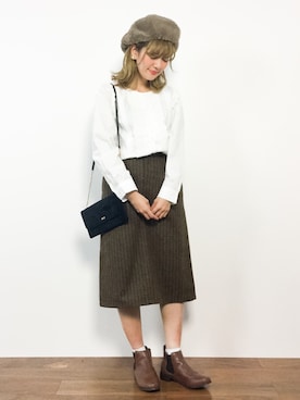 piya*さん（レディース・154cm）の冬コーディネート