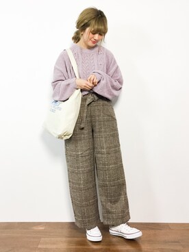 piya*さん（レディース・154cm）の冬コーディネート