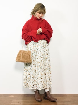 piya*さん（レディース・154cm）の冬コーディネート