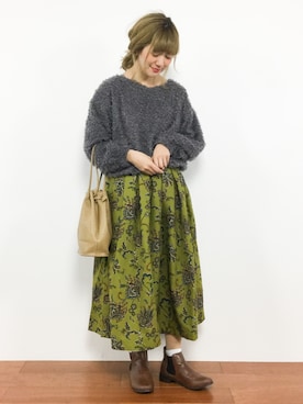 piya*さん（レディース・154cm）の冬コーディネート