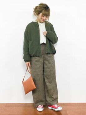 piya*さん（レディース・154cm）の冬コーディネート