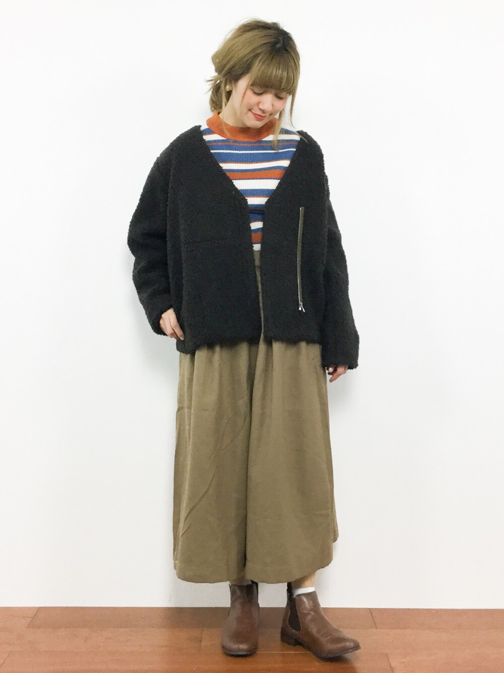 SLOBE IENA カーリー ボアブルゾン アウター ジャケット ボア　フリー SLOBE IENA カーリー ボアブルゾン アウター ジャケット ボア