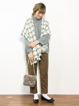 piya*さん（レディース・154cm）の冬コーディネート