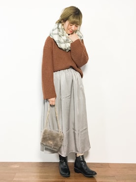 piya*さん（レディース・154cm）の冬コーディネート