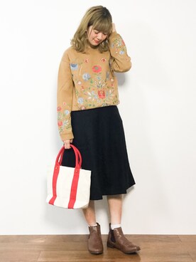 piya*さん(レディース・154cm)の冬コーディネート