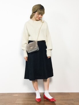 piya*さん（レディース・154cm）の冬コーディネート