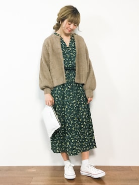 「CIAOPANIC TYPY（チャオパニックティピー）のアイテム（その他アウター）」を使った、piya*さん（レディース・154cm）の冬コーディネート