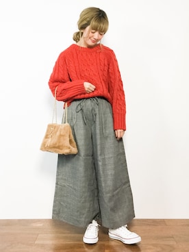 piya*さん（レディース・154cm）の冬コーディネート