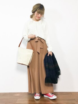 piya*さん（レディース・154cm）の冬コーディネート