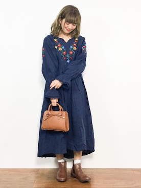 piya*さん（レディース・154cm）の冬コーディネート