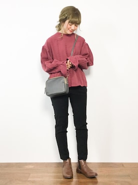 piya*さん（レディース・154cm）の冬コーディネート