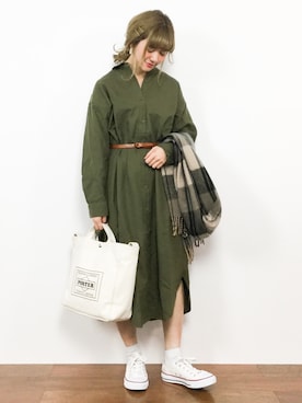 piya*さん（レディース・154cm）の冬コーディネート