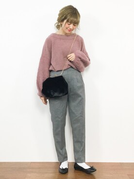 piya*さん（レディース・154cm）の冬コーディネート