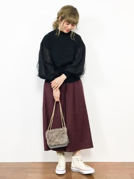piya*さん(レディース・154cm)の冬コーディネート