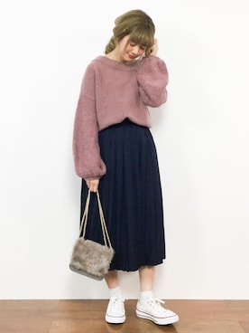 piya*さん（レディース・154cm）の冬コーディネート