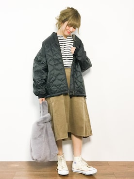 「STYLEDOOR（スタイルドア）のアイテム」を使った、piya*さん（レディース・154cm）の冬コーディネート