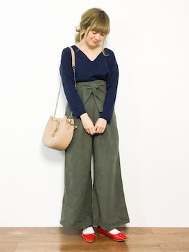 「laboratory work（ラボラトリーワーク）のアイテム」を使った、piya*さん（レディース・154cm）の冬コーディネート