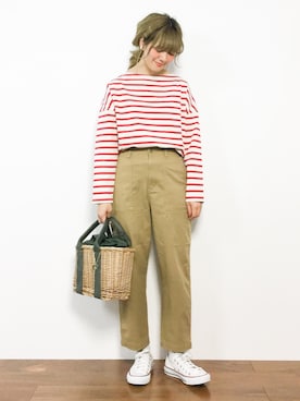 「ANEMONE（アネモネ）のアイテム」を使った、piya*さん（レディース・154cm）の冬コーディネート