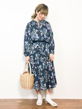「URBAN RESEARCH ROSSO WOMEN（アーバンリサーチ　ロッソ）のアイテム（ワンピース/ドレス）」を使った、piya*さん（レディース・154cm）の春コーディネート