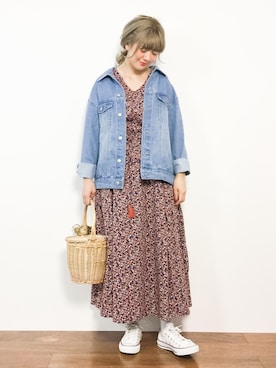 「Ctrl freak （コントロール フリーク）のアイテム」を使った、piya*さん（レディース・154cm）の春コーディネート