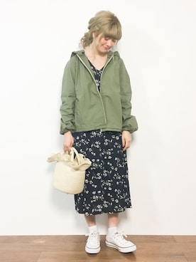 「SHIPS Days（シップスデイズ）のアイテム」を使った、piya*さん（レディース・154cm）の春コーディネート
