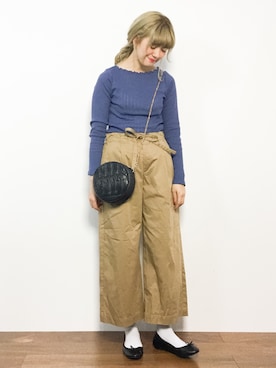 「SHIPS Days（シップスデイズ）のアイテム」を使った、piya*さん（レディース・154cm）の春コーディネート