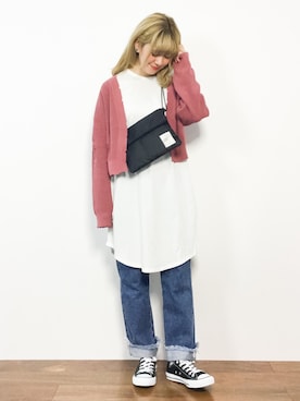 「harmonie（アルモニ）のアイテム」を使った、piya*さん（レディース・154cm）の春コーディネート