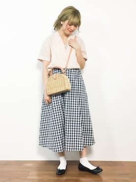 LARONE】ラタンショルダーバッグ◇を使った人気ファッション  