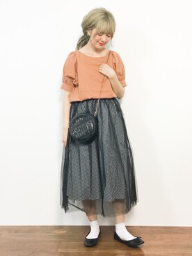 「メルロー」｜piya*さん（レディース・154cm）の春コーディネート