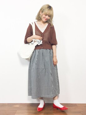 piya*さん（レディース・154cm）の夏コーディネート