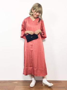 「merlot plus（メルロープリュス）のアイテム」を使った、piya*さん（レディース・154cm）の夏コーディネート