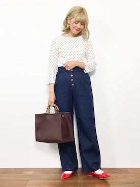 「UR SELECT（ユーアールセレクト）のアイテム」を使った、piya*さん（レディース・154cm）の秋コーディネート