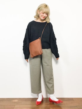 「CINEMA CLUB（シネマクラブ）のアイテム」を使った、piya*さん（レディース・154cm）の秋コーディネート