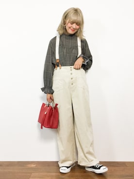 「UNBILLION（アンビリオン）のアイテム」を使った、piya*さん（レディース・154cm）の秋コーディネート