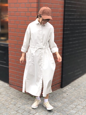 「CONVERSE（コンバース）のconverse（コンバース） ALL STAR OX（オールスターOX）（スニーカー）」を使った、piya*さん（レディース・154cm）の春コーディネート