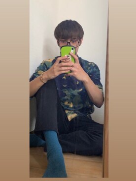 「くつした」｜「アイテム（パンツ）」を使った、Icarusさん（メンズ・175cm）の夏コーディネート
