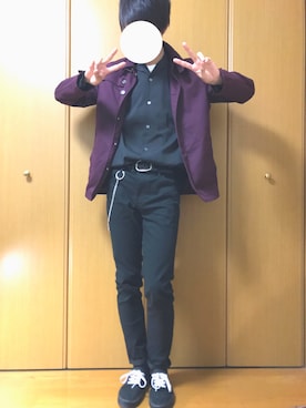 「tk.TAKEO KIKUCHI（ティーケータケオキクチ）のアイテム（その他アウター）」を使った、taro_さん（メンズ・176cm）の秋コーディネート