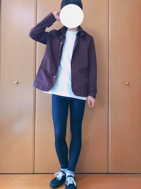 「tk.TAKEO KIKUCHI（ティーケータケオキクチ）のアイテム（その他アウター）」を使った、taro_さん（メンズ・176cm）の冬コーディネート