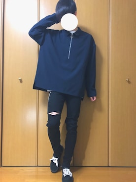 「フォロバ」｜「アイテム（スウェット）」を使った、taro_さん（メンズ・176cm）の冬コーディネート