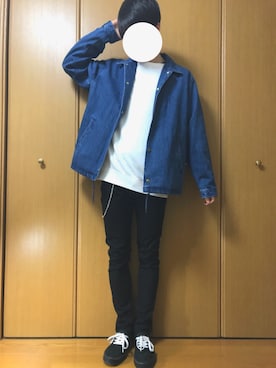 「フォロバ」｜「アイテム（スウェット）」を使った、taro_さん（メンズ・176cm）の冬コーディネート