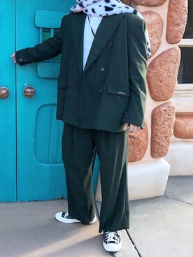 「ADER error（アーダーエラー）のアイテム（ジャケット/アウター）」を使った、yuuさん（メンズ・171cm）の冬コーディネート