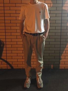 「メゾン キツネ(MAISON KITSUNE)」｜大学生と浮気したいさん（メンズ・176cm）の春コーディネート