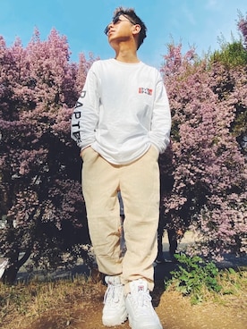 「チビ男子」｜ちびスタイリストさん（メンズ・155cm）の春コーディネート