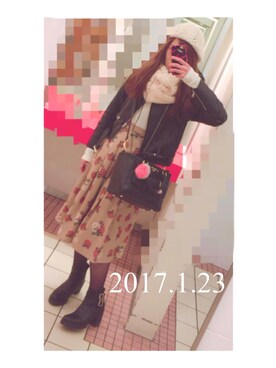 Rihöさん（レディース・157cm）の冬コーディネート